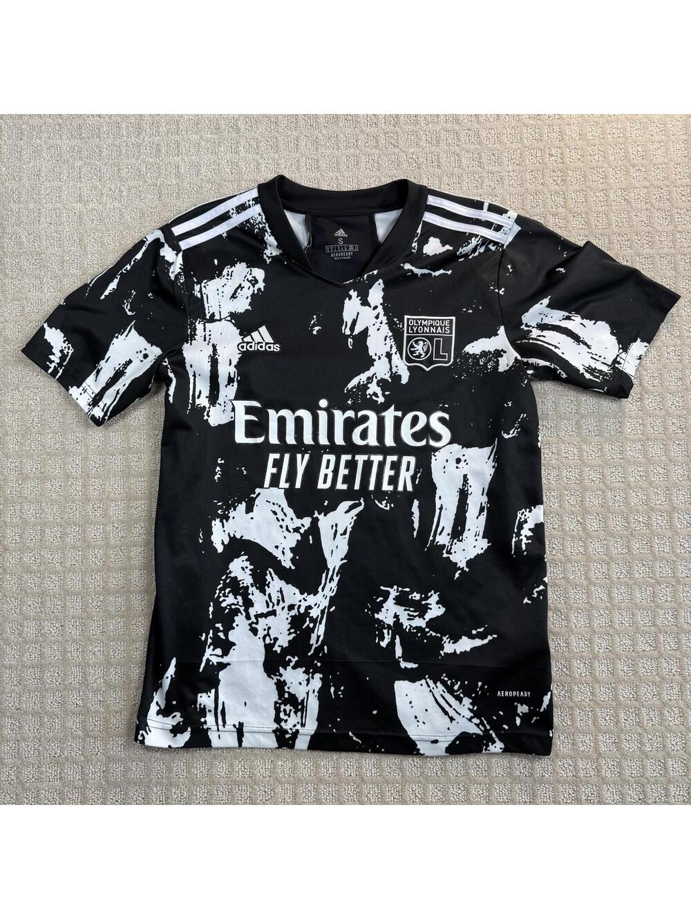 Adidas Lyon 2021 2022 Third Jersey Black Small